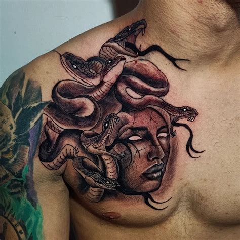 versace medusa tattoo|medusa full body tattoo.